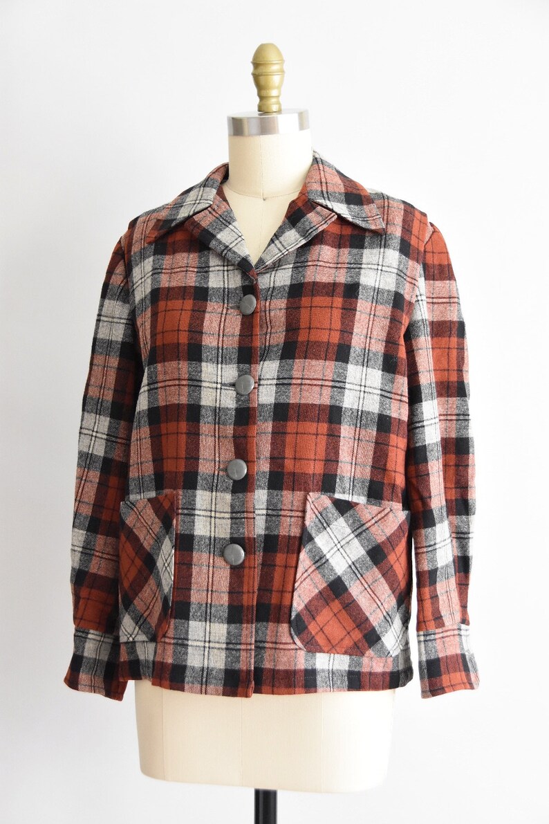 1950s Lumber Lassie jacket / vintage 50s plaid jacket / Driftwood Casual 49er style jacket image 7