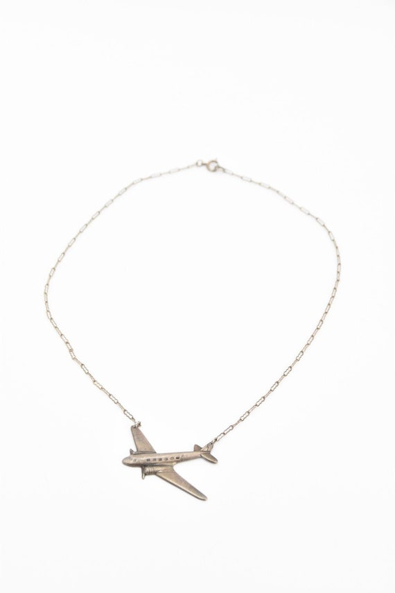 1940s Aeroplane necklace