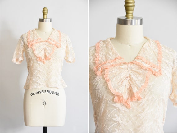 30s Fleur Délicate blouse