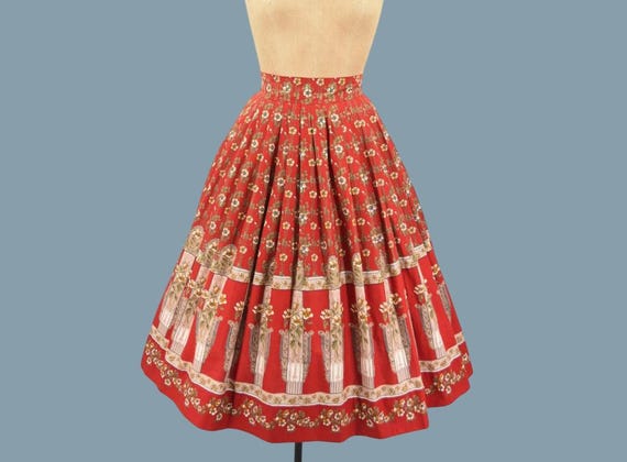1950s Boulevard Bloom novelty skirt - image 1