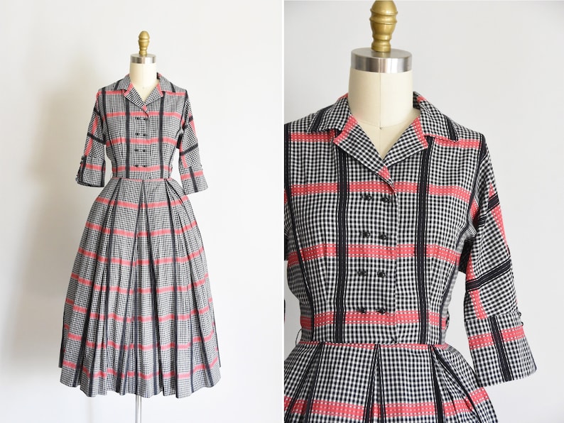 1950s Mad Plaid dress image 1