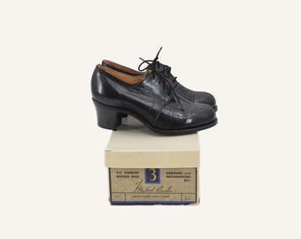 Deadstock 1930s Doctor's Orders leather oxford shoes