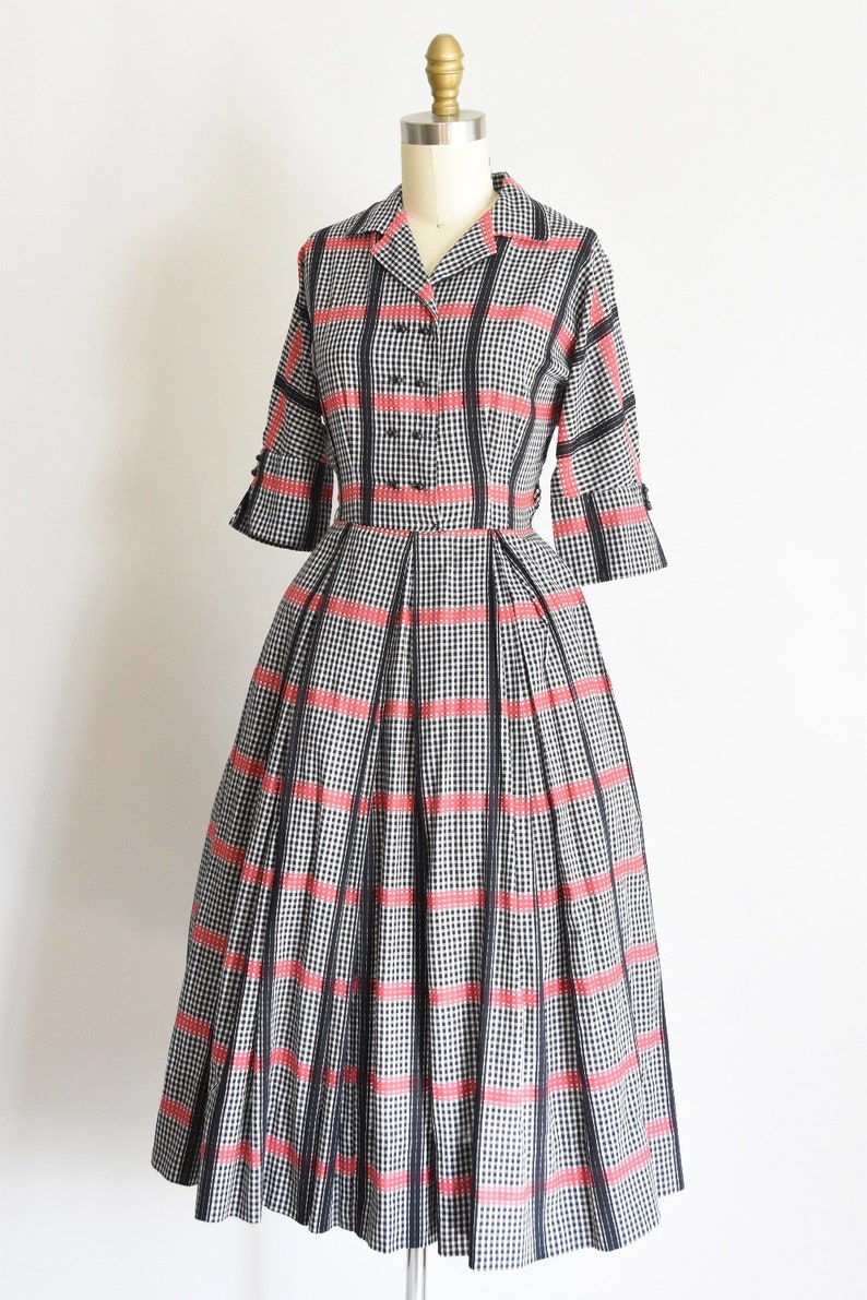 1950s Mad Plaid dress image 3