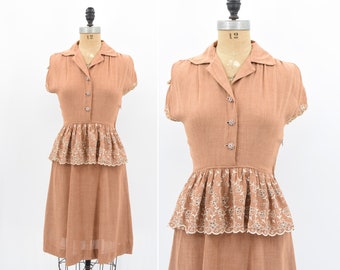 1940s Gingerbread dress