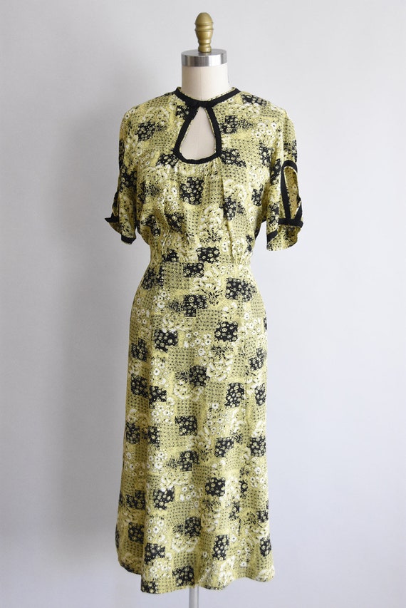 1940s Patchwork Garden dress - image 2