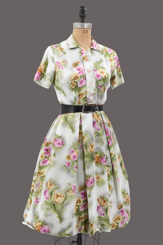 1950s Flower Distric dress - image 4