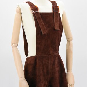 1960s Suede Bib Overalls image 4