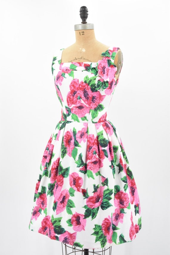 1950s Wildflower Season dress - image 4