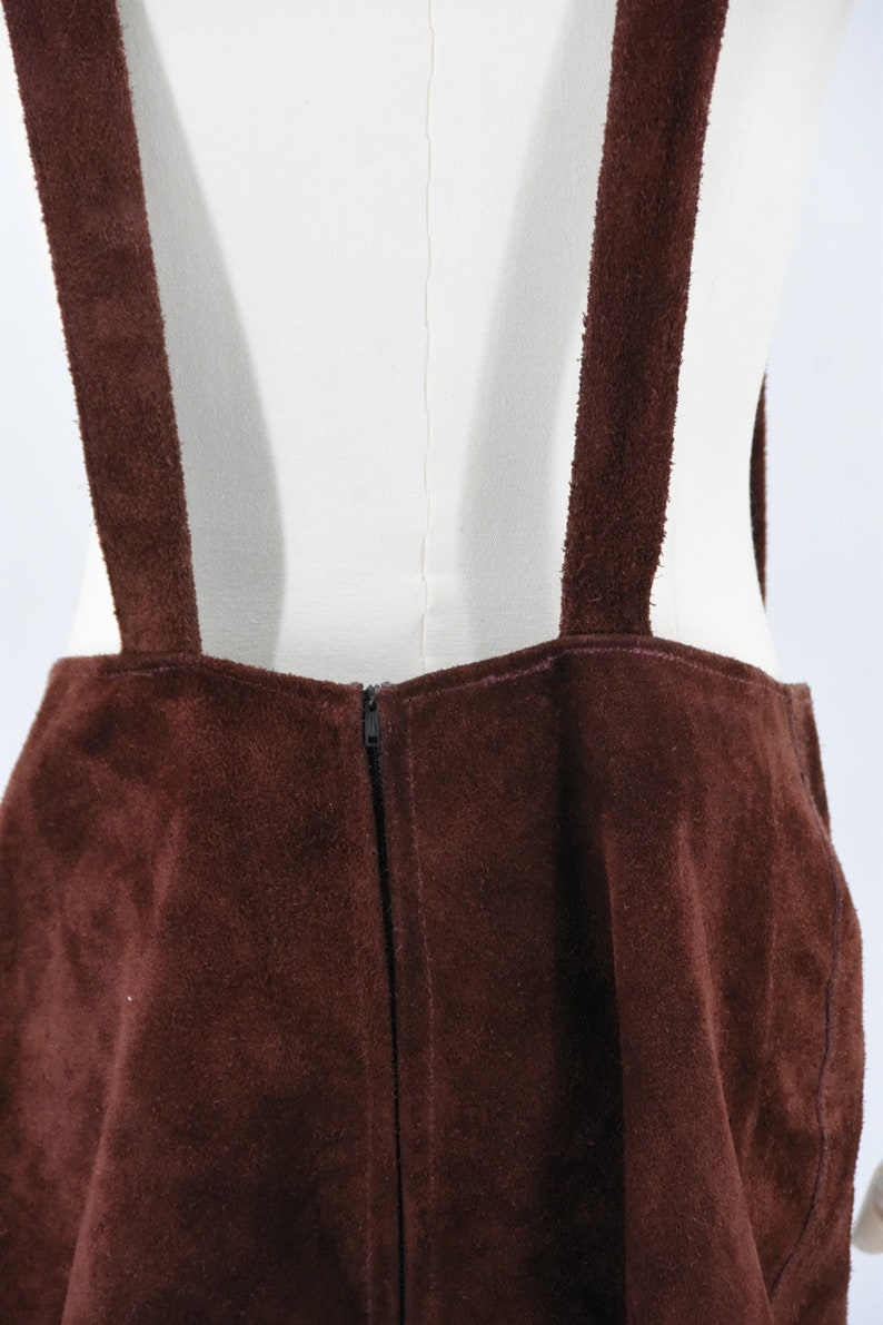 1960s Suede Bib Overalls image 6