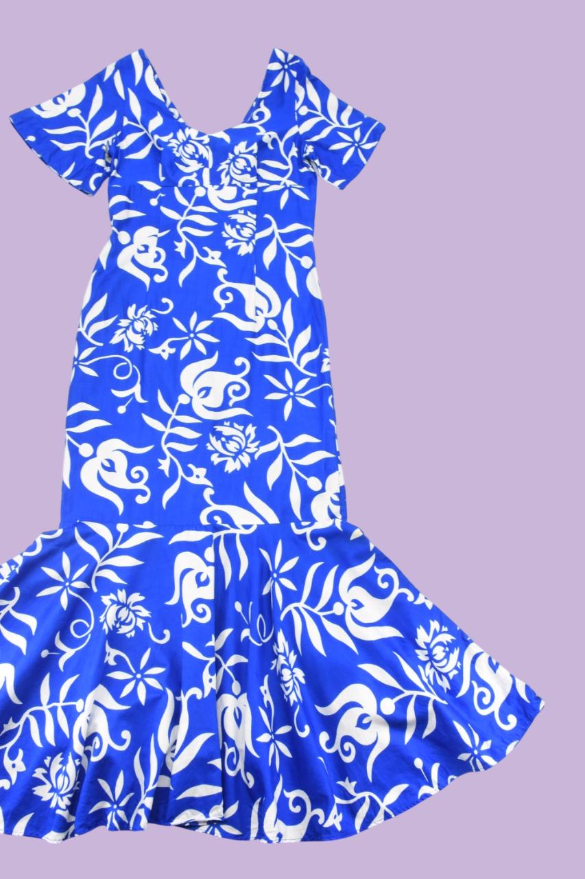 1960年代のアイランドサイレンハワイアンコットンドレス - Etsy 日本