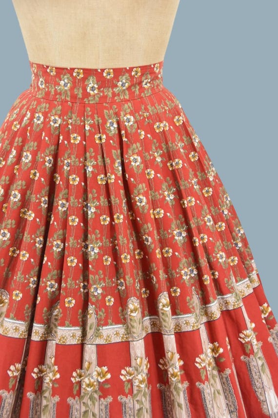 1950s Boulevard Bloom novelty skirt - image 5