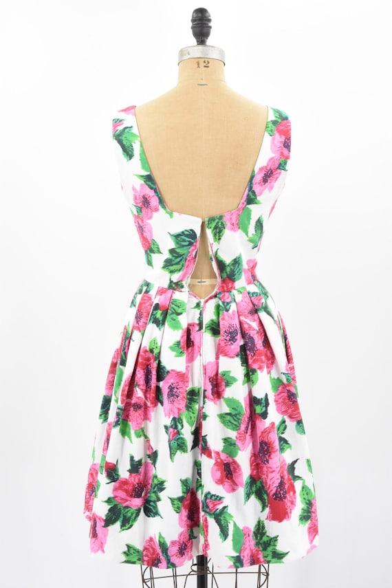 1950s Wildflower Season dress - image 8