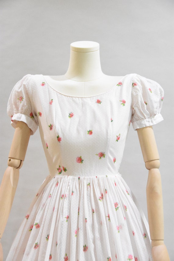 1950s Rose Tree dress - image 3