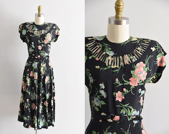 1940s Flower Deliver dress