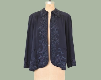 Vintage 1940s Night Iris swing jacket