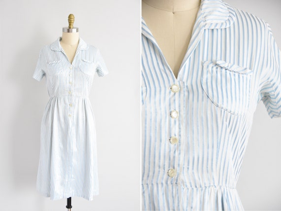 1950s Winter Frost dress