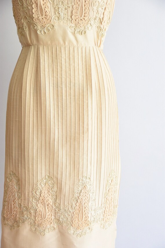 1950s Lady Jane dress/ vintage 50s silk wiggle dr… - image 3