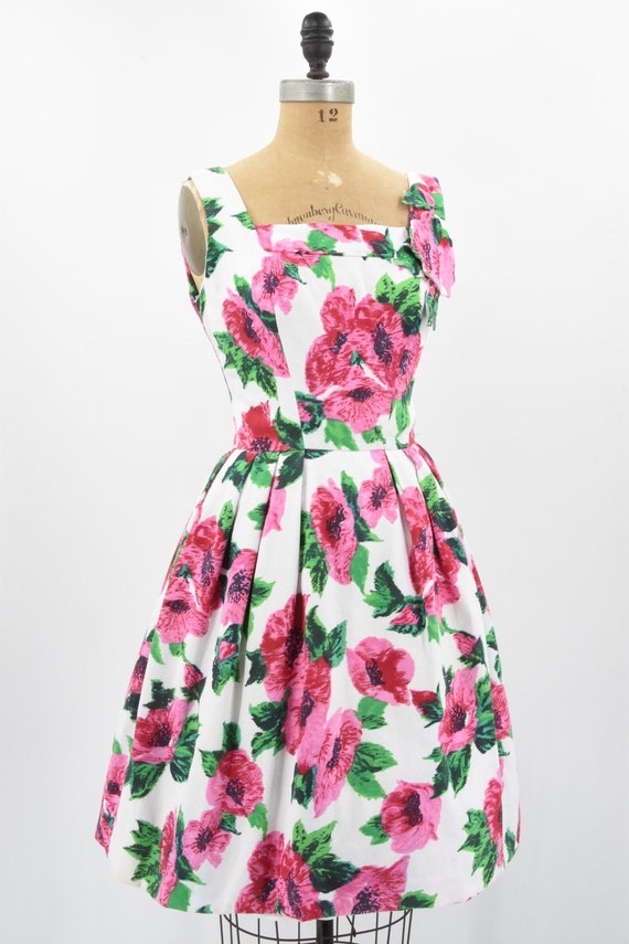 1950s Wildflower Season dress - image 2
