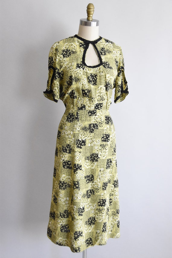 1940s Patchwork Garden dress - image 5