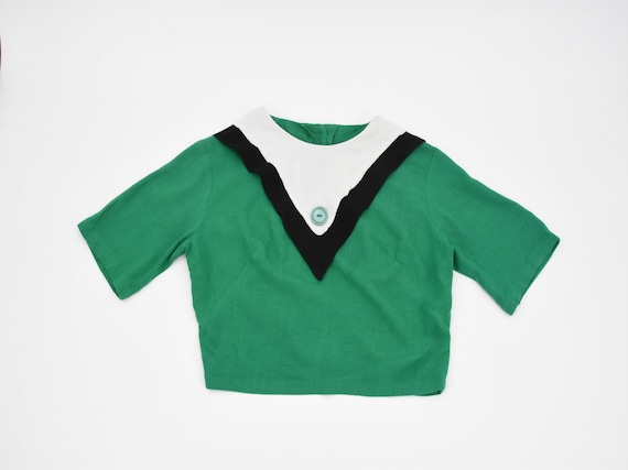 1950s Greener Pastures blouse