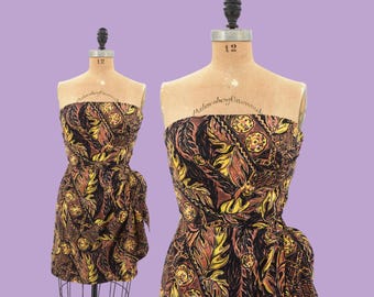 1950s Sarong, So Right cotton dress
