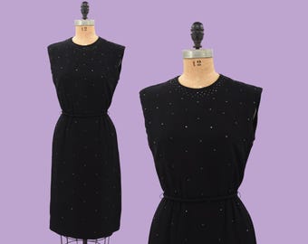 E 1960s Afterlight crepe rayon dress