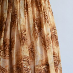1950s The Midas Touch dress/ vintage 50s rose dress/ Ira Nagel silk large dress image 3