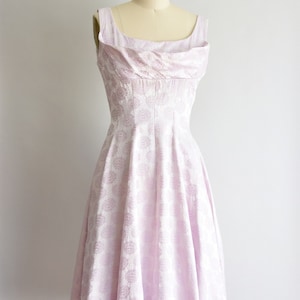 1950s Soft Spoken dress / vintage 50s cocktail dress / Gigi Young floral dress image 4