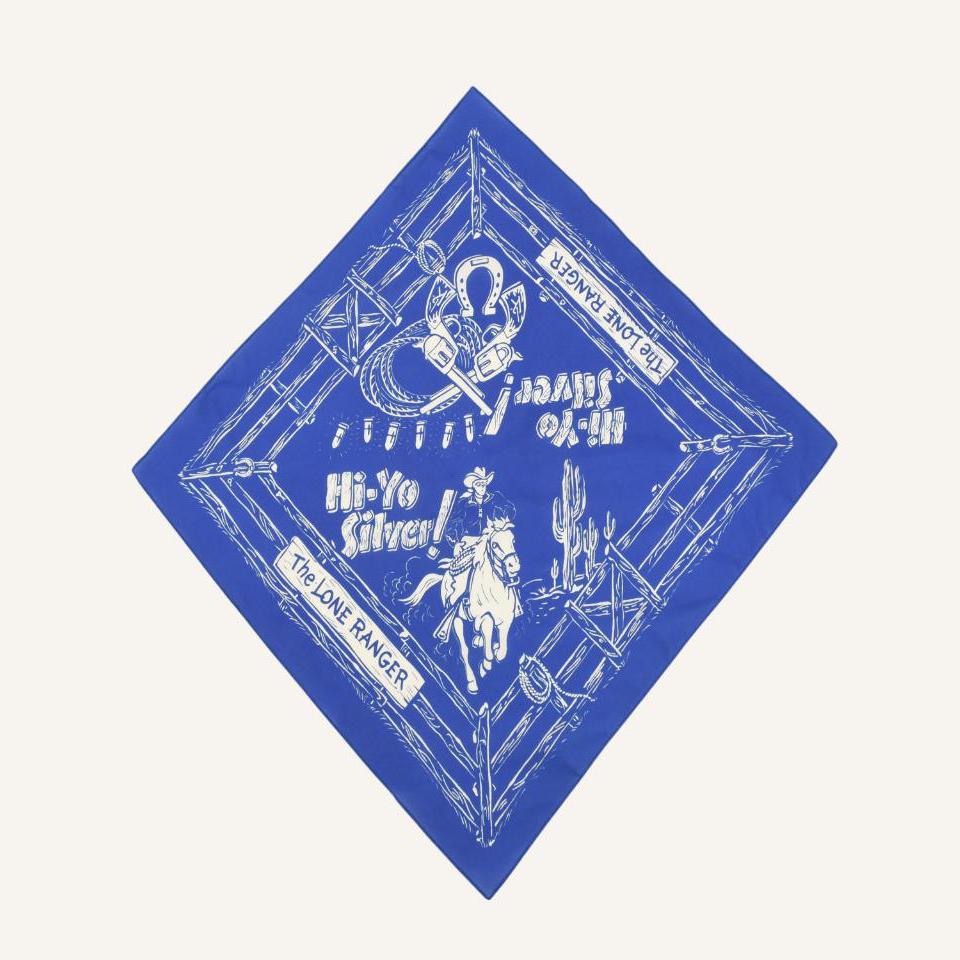 1950s Lone Ranger Hi Yo Silver Cotton Bandana - Etsy
