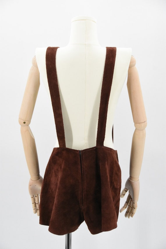 1960s Suede Bib Overalls - image 5