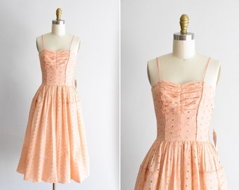 1950s Just Peachy dress