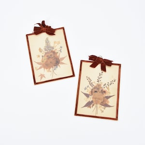 PAIR 1930s Dried Botanical frames