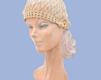 1920s Quiet Hour boudoir cap