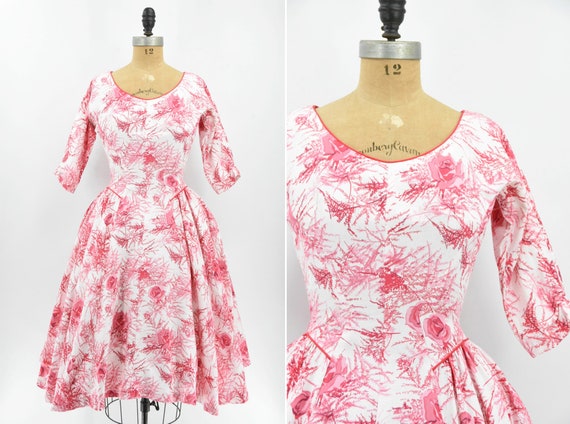 1950s Rose Among Thorns dress