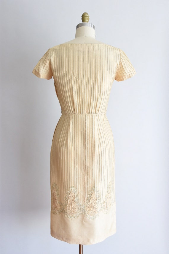 1950s Lady Jane dress/ vintage 50s silk wiggle dr… - image 6