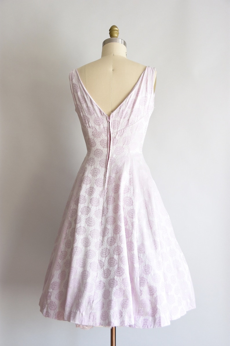 1950s Soft Spoken dress / vintage 50s cocktail dress / Gigi Young floral dress image 6