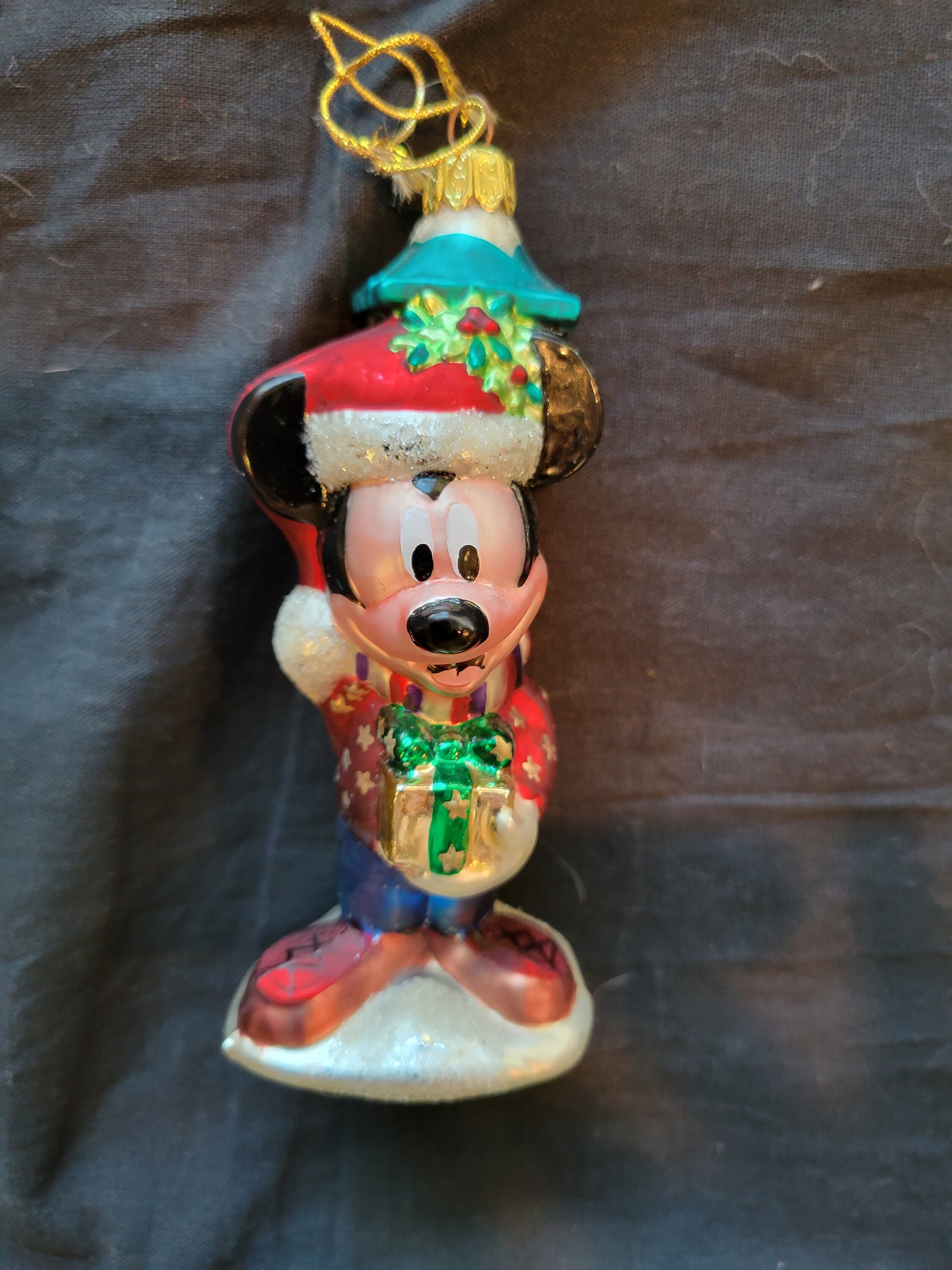 Glass Figurine Mickey Mouse - Etsy