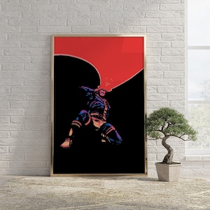 Cyclops Poster - Marvel X-Men Wall Art, Scott Summers Superhero Print, Comic Book Decor