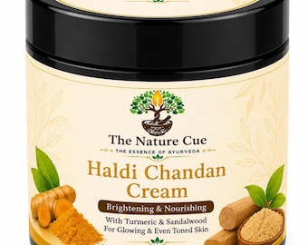 Haldi Chandan Cream | Turmeric Sandalwood Face Cream | Herbal Brightening Nourishing Skin Care