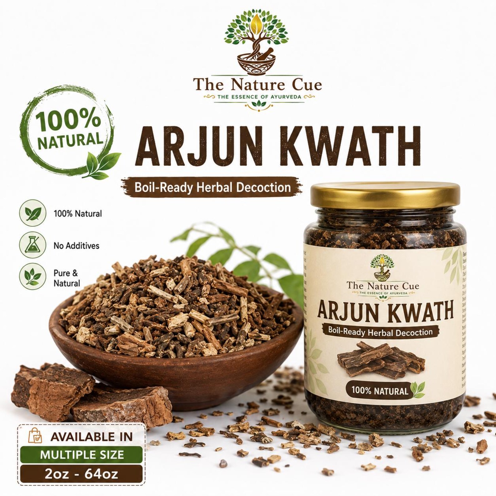 Arjun Kwath Herbal Decoction | 100% Pure Arjun Bark (terminalia Arjuna ...