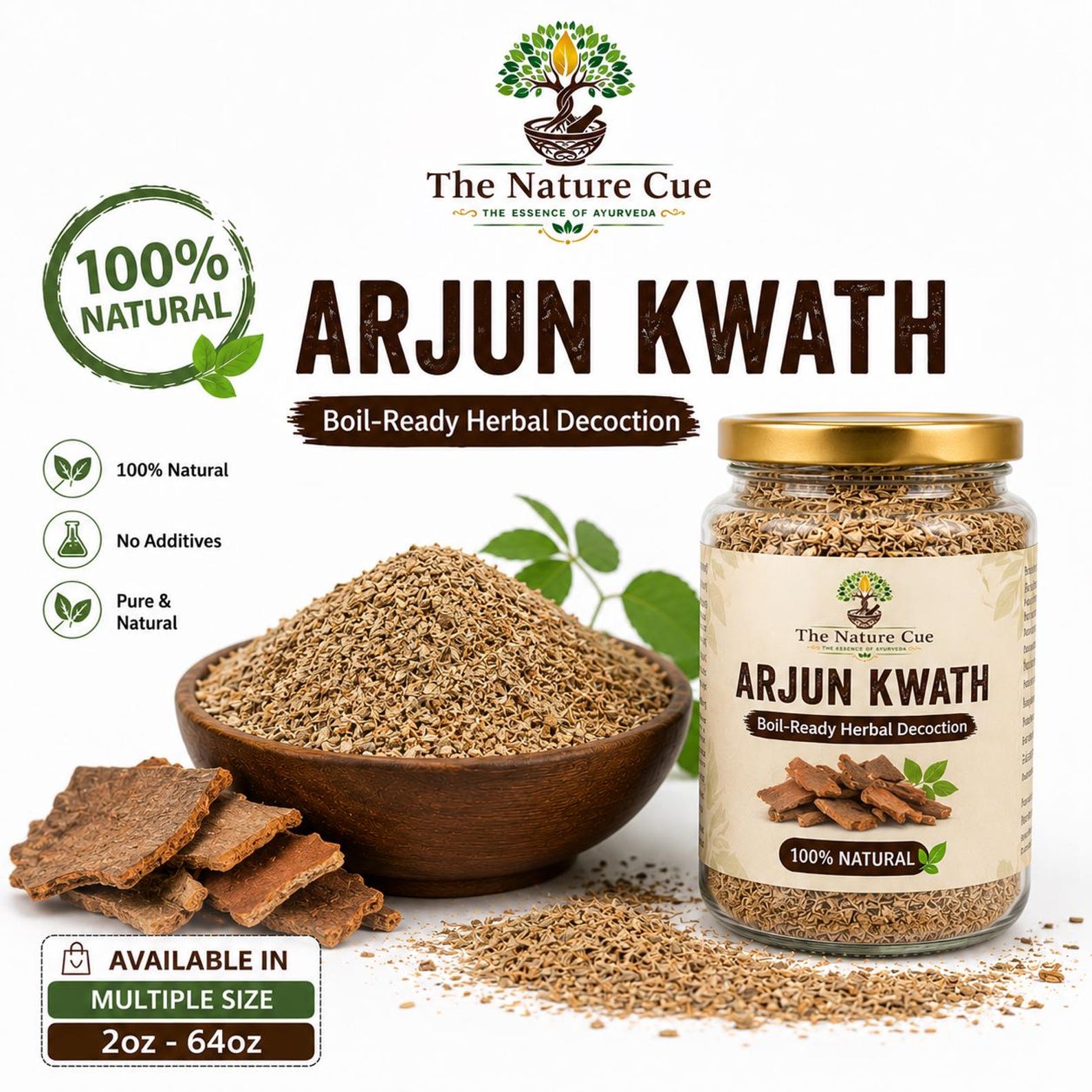 Arjun Kwath Herbal Decoction | 100% Pure Arjun Bark (terminalia Arjuna ...