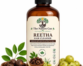 Shampoo Reetha con Amla / Detergente per capelli ayurvedico a base di erbe (200 ml)
