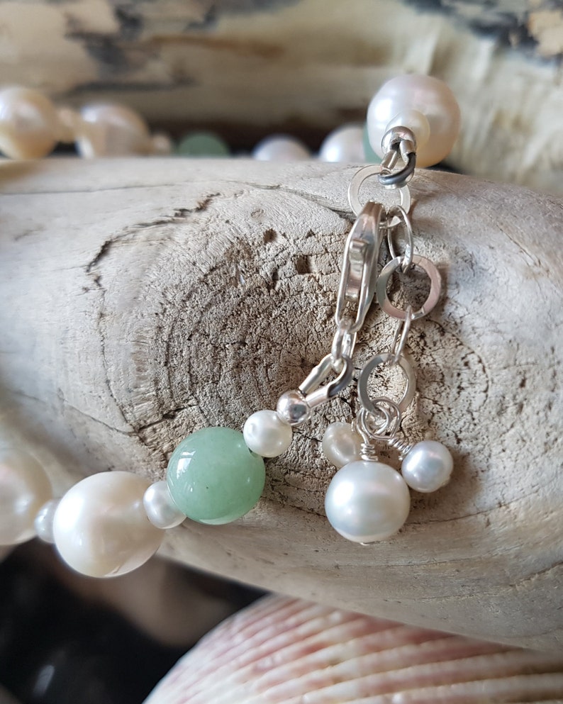 Luxury Jade & Pearl Bracelet Freshwater Cultured Pearls - Etsy