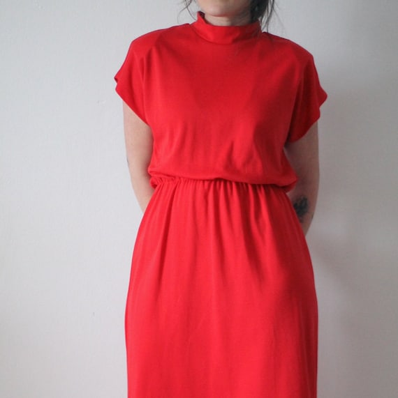 Beautiful Vintage Rose Red Dress