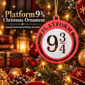 Harry Potter Julgransprydnad med tågplattform, hängande dekoration