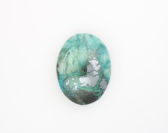 Chrysocolla Malachite 30 by 40 Cabochon