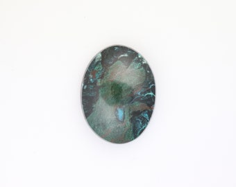 Chrysocolla Malachite 30 by 40 Cabochon