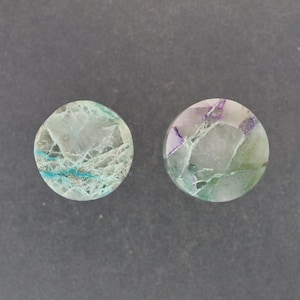 Malachite Chrysocolla 1/2&quot;,  Ear plugs one pair