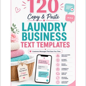 120 Copy & Paste Laundry Business Text Templates for Customer Communication