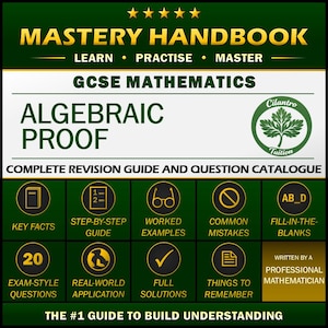 La guida completa alla revisione delle dimostrazioni algebriche per l'esame di matematica GCSE / Impara, esercitati e padroneggia / Domande d'esame / Soluzioni complete